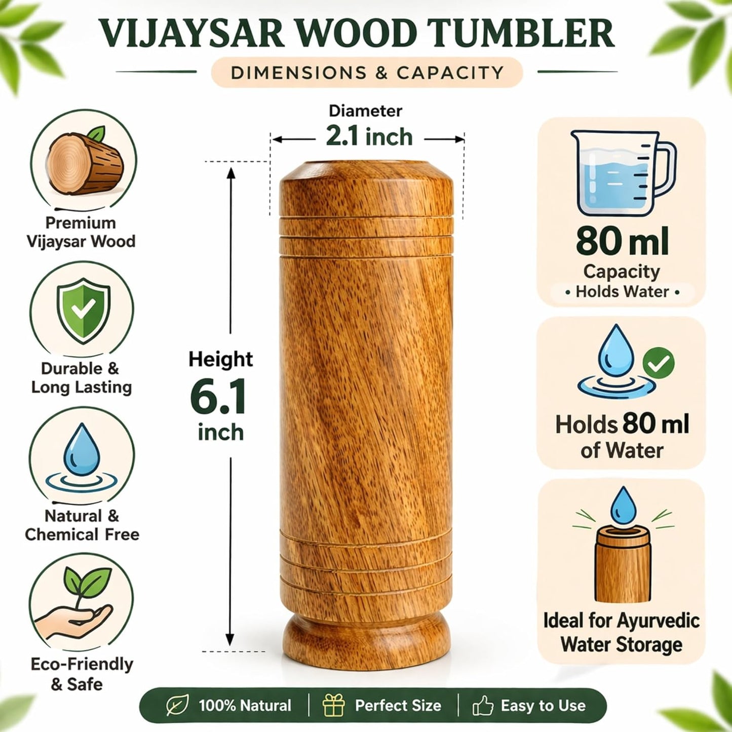 Vijaysar Wood Sugar Control Glass