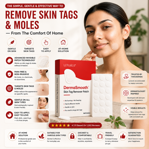 DermaSmooth™ - Tag &amp; Mole Remover Patches ❤️🩹 | Buy 1 Get 1 Free ✨