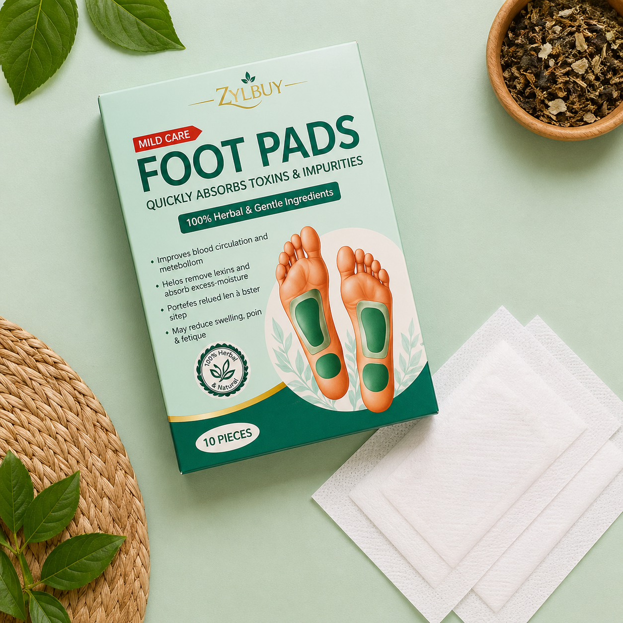 Zylbuy Detox Foot Patches(Buy 1 Get 1 Free)