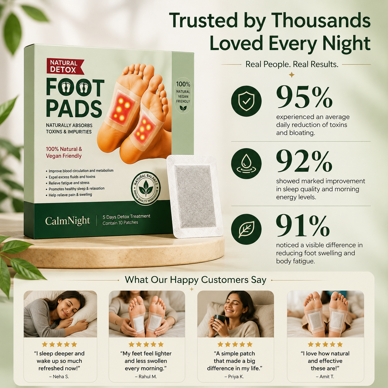 CalmNight™ Overnight Sleep Patches | Better Nights Start Here