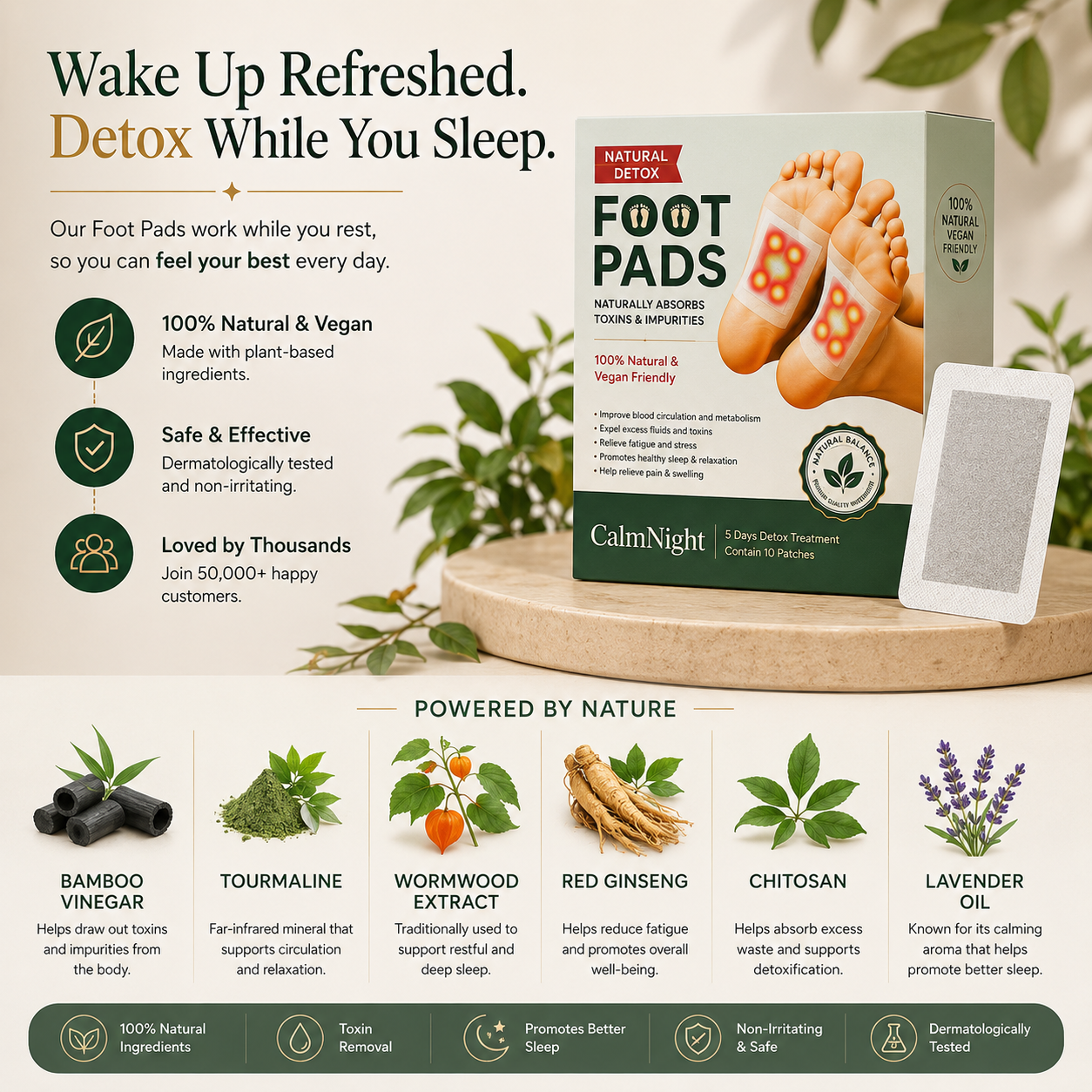 CalmNight™ Overnight Sleep Patches | Better Nights Start Here