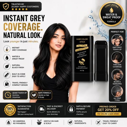 Lustra™ 2 in 1 Water & Sweat Proof Hair Comb Dye for Men & Women
