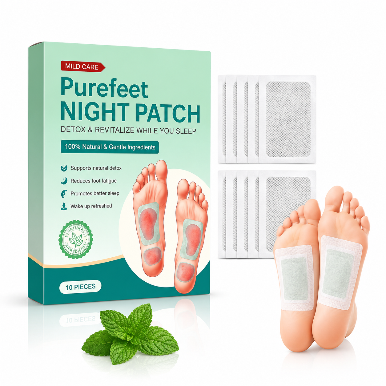 Zylbuy™ Premium Detox Foot Patches (Pack of 10)