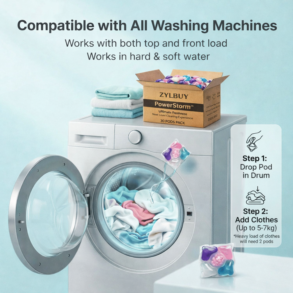 Zylbuy™ 5 in 1 laundry Powerstorm Pro