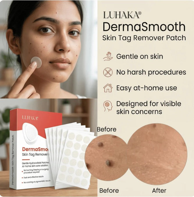 DermaSmooth™ - Tag &amp; Mole Remover Patches ❤️🩹 | Buy 1 Get 1 Free ✨