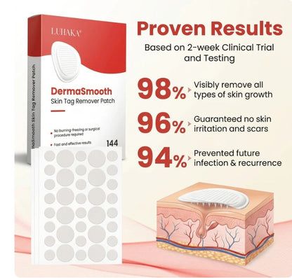 DermaSmooth™ - Tag &amp; Mole Remover Patches ❤️🩹 | Buy 1 Get 1 Free ✨