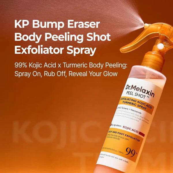 Peel Shot Spray – Instant Skin Brightening & Dark Spot Remover (Kojic Acid + Turmeric)