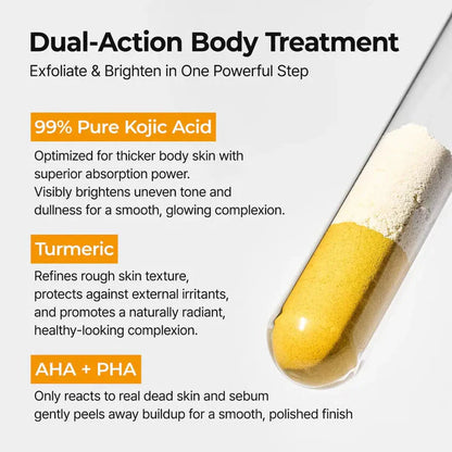 Peel Shot Spray – Instant Skin Brightening & Dark Spot Remover (Kojic Acid + Turmeric)