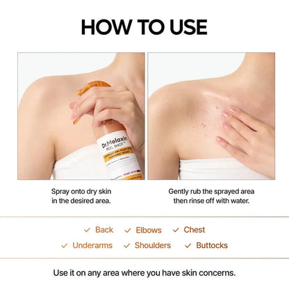Peel Shot Spray – Instant Skin Brightening & Dark Spot Remover (Kojic Acid + Turmeric)