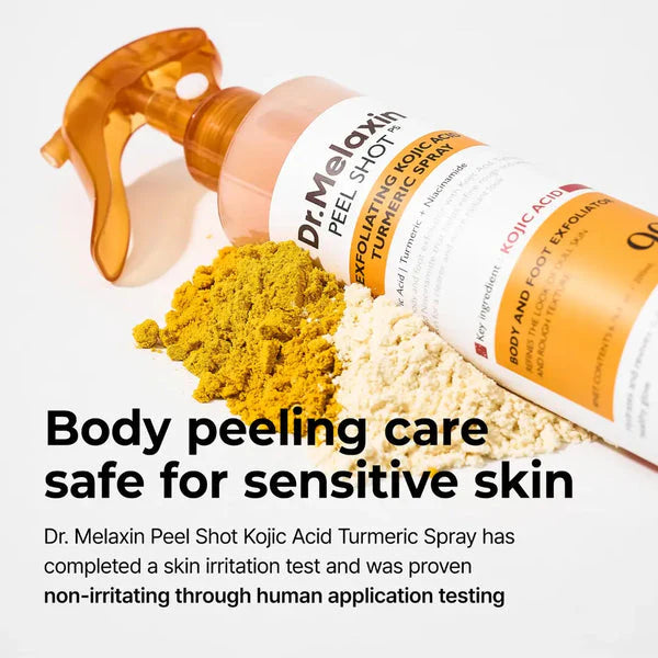 Peel Shot Spray – Instant Skin Brightening & Dark Spot Remover (Kojic Acid + Turmeric)