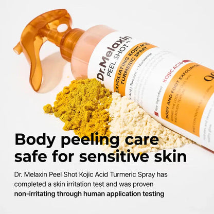 Peel Shot Spray – Instant Skin Brightening & Dark Spot Remover (Kojic Acid + Turmeric)